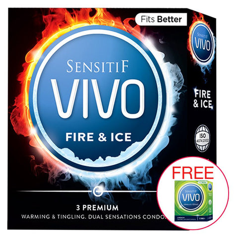 Gambar Rasakan Sensasi Panas dan Dingin dengan Kondom Vivo Fire and Ice!