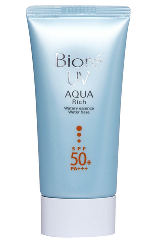 Gambar Lindungi Wajah Cantik Anda dengan Biore UV Aqua Rich : Sunblock Wajah Anti Lengket