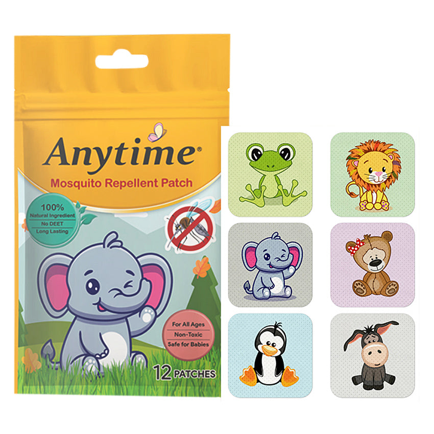 Gambar Anytime Mosquito Repellent Patch 28x28 mm - 12 Pcs Jenis Perlengkapan Bayi & Anak