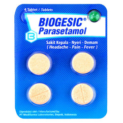 Gambar Biogesic Obat Sakit Kepala - 4 Tablet Obat