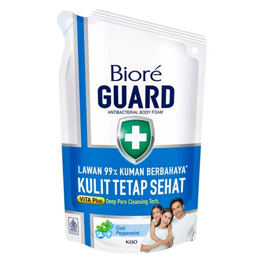 Gambar Biore Guard Body Foam Energetic Cool Pouch - 400 mL Jenis Perawatan Tubuh