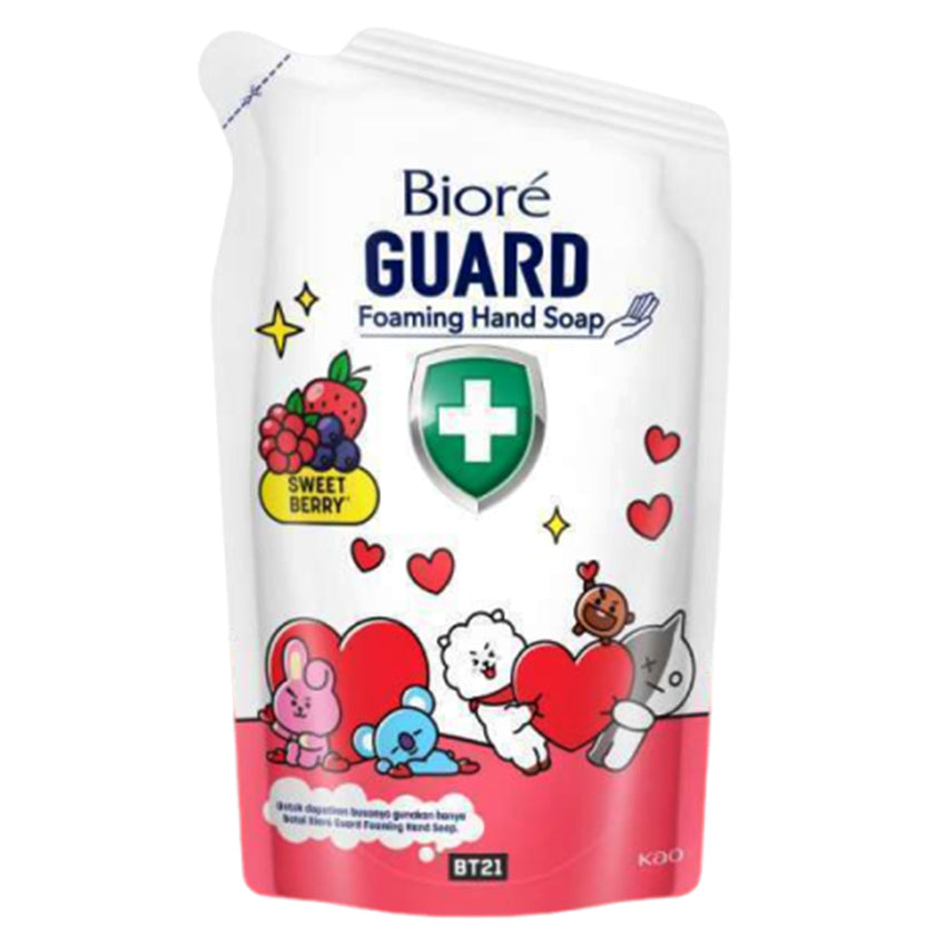 Biore Guard Foaming Hand Soap Sweet Berry Pouch - 250 mL