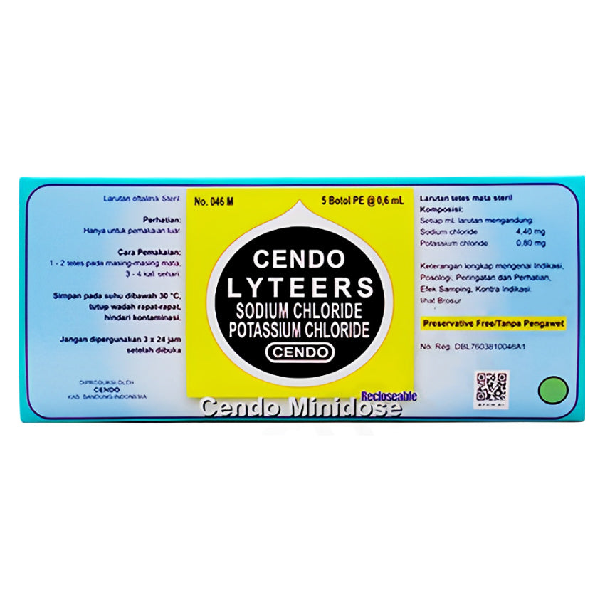 Cendo Lyteers Minidose 0,6 mL Obat Tetes Mata - 5 Tube