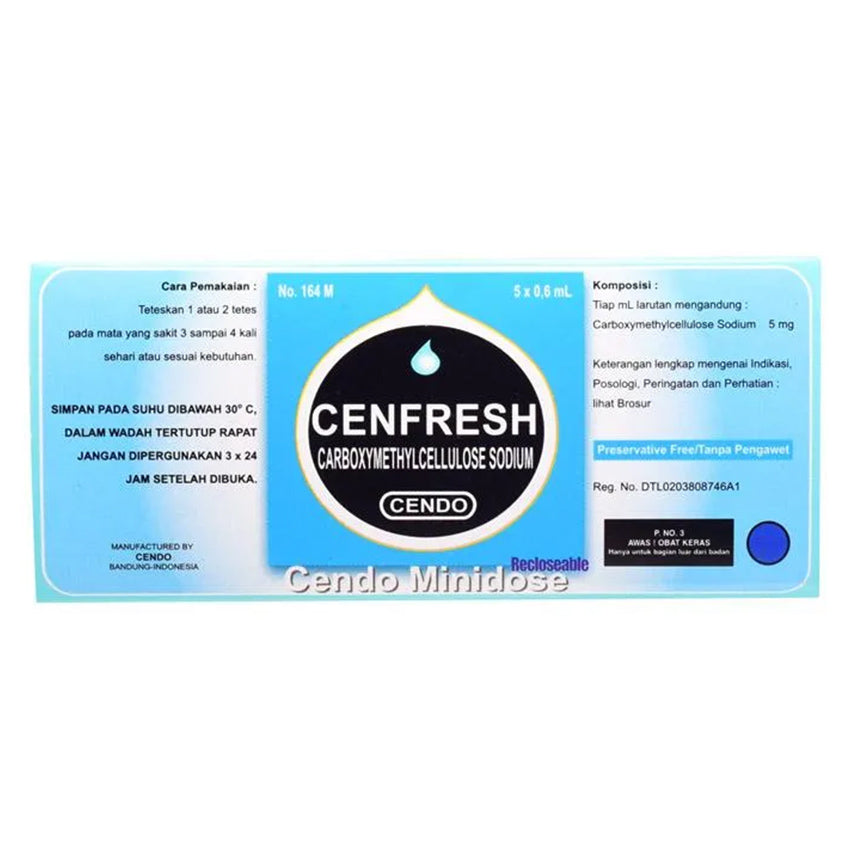 Cendo Cenfresh Minidose 0,6 mL Obat Tetes Mata - 5 Tube