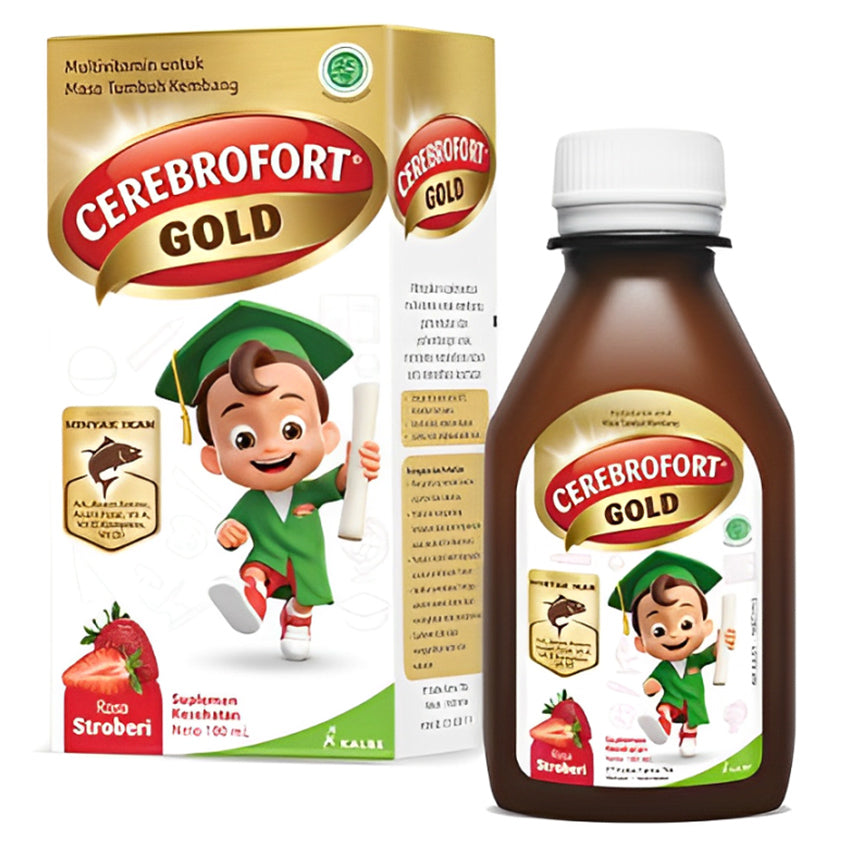 Cerebrofort Gold Rasa Strawberry - 100 mL