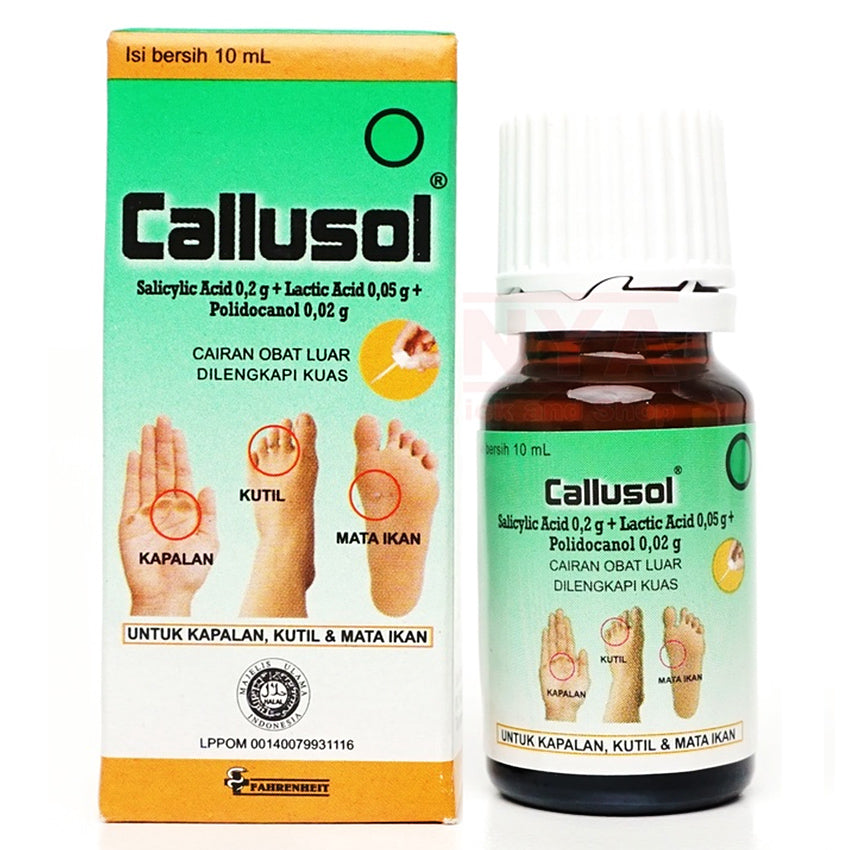 Callusol Obat Kutil, Kapalan & Mata Ikan - 10 mL