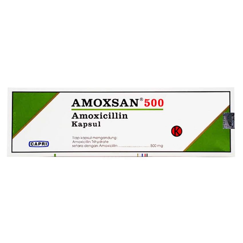 Amoxsan 500 mg Amoxicillin 500 mg - 100 Tablet
