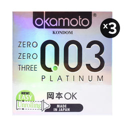 Gambar Okamoto Kondom Platinum - 3 Pcs (3 Box) Kondom