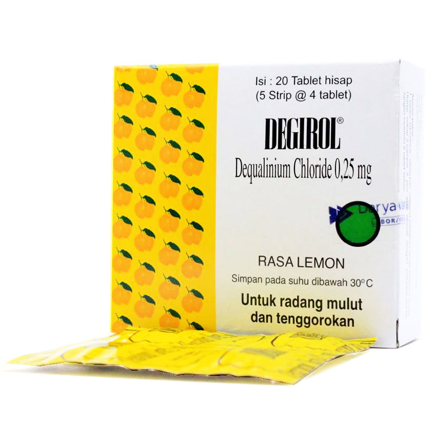 Degirol Tablet Hisap Radang Tenggorokan - 20 Tablet
