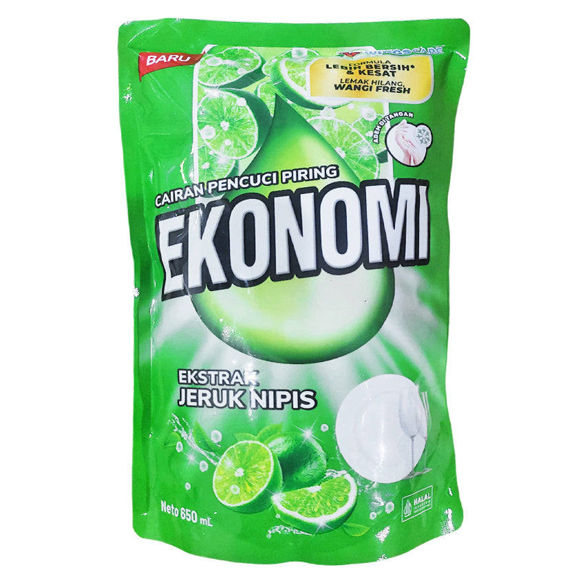Ekonomi Power Liquid Cairan Pencuci Piring Pouch - 650 mL