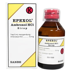 Gambar Epexol Syrup Ambroxol HCL 15 mg/5 ml Kemasan Botol - 120 mL Obat