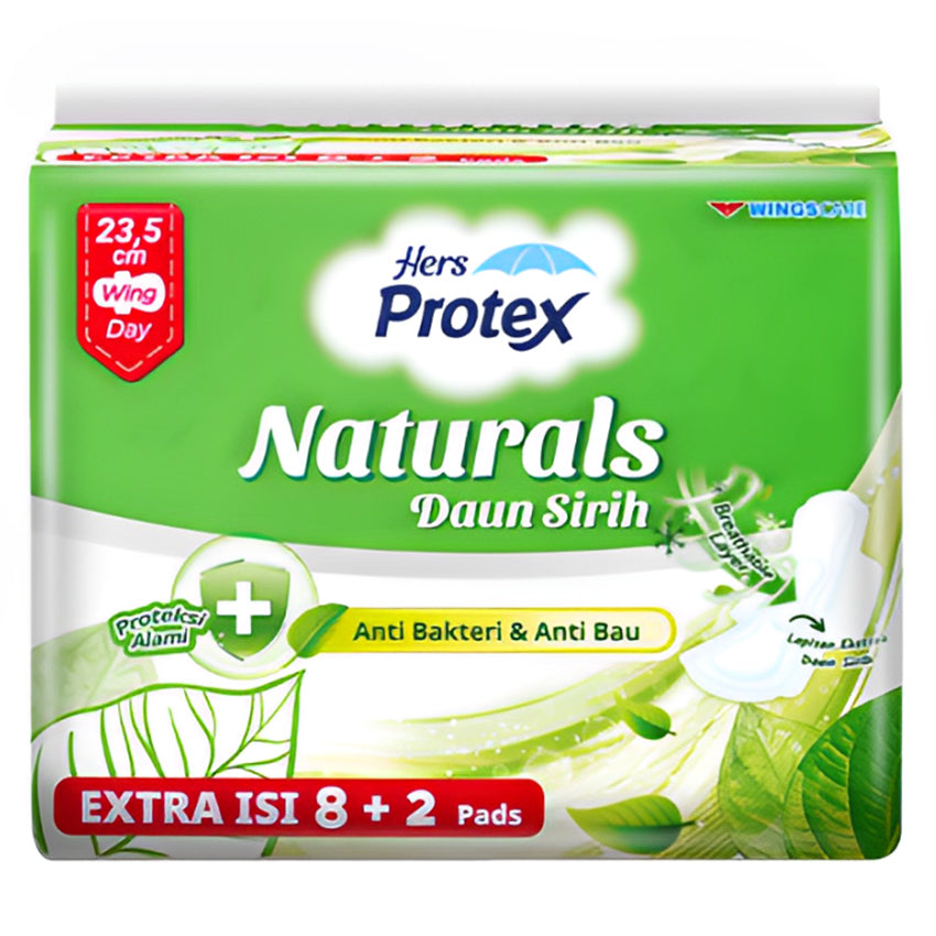 Hers Protex Naturals Daun Sirih Wing 23,5 cm - 8 Pads