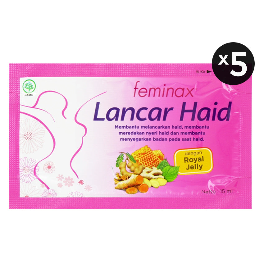 Gambar Feminax Lancar Haid - 5 Pcs Jenis Suplemen Kesehatan
