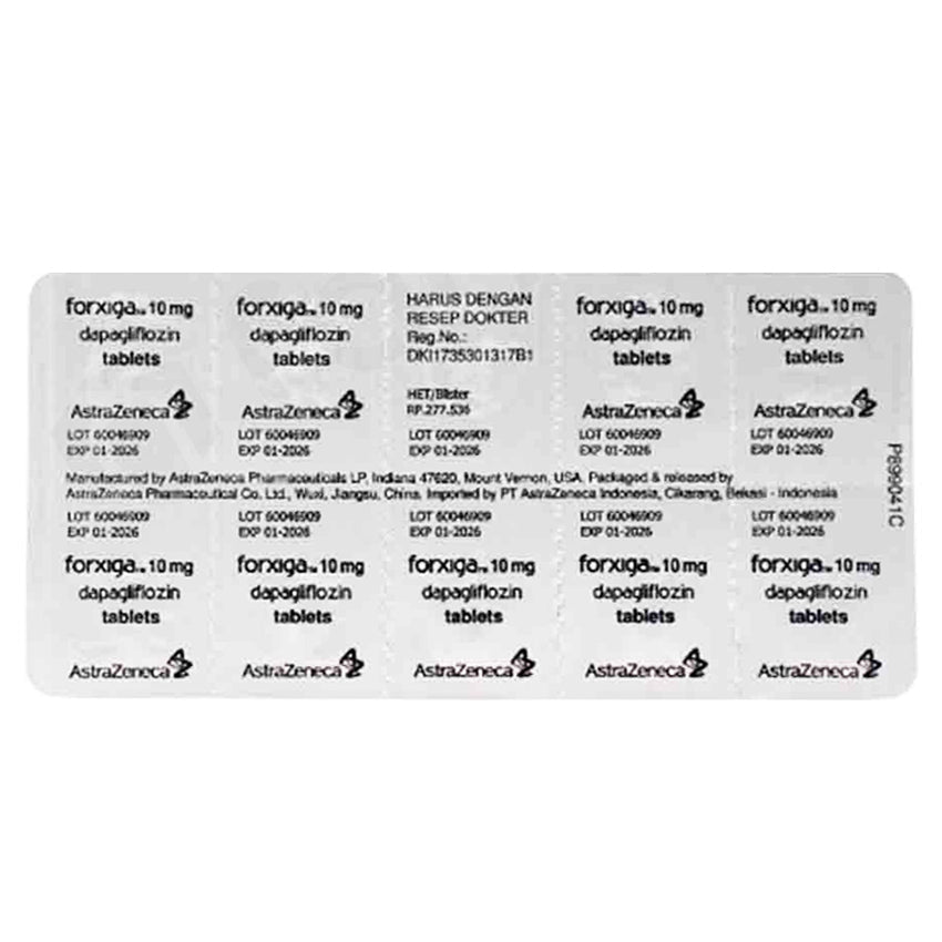Forxiga Astrazeneca 10 mg Obat Ginjal - 10 Tablet