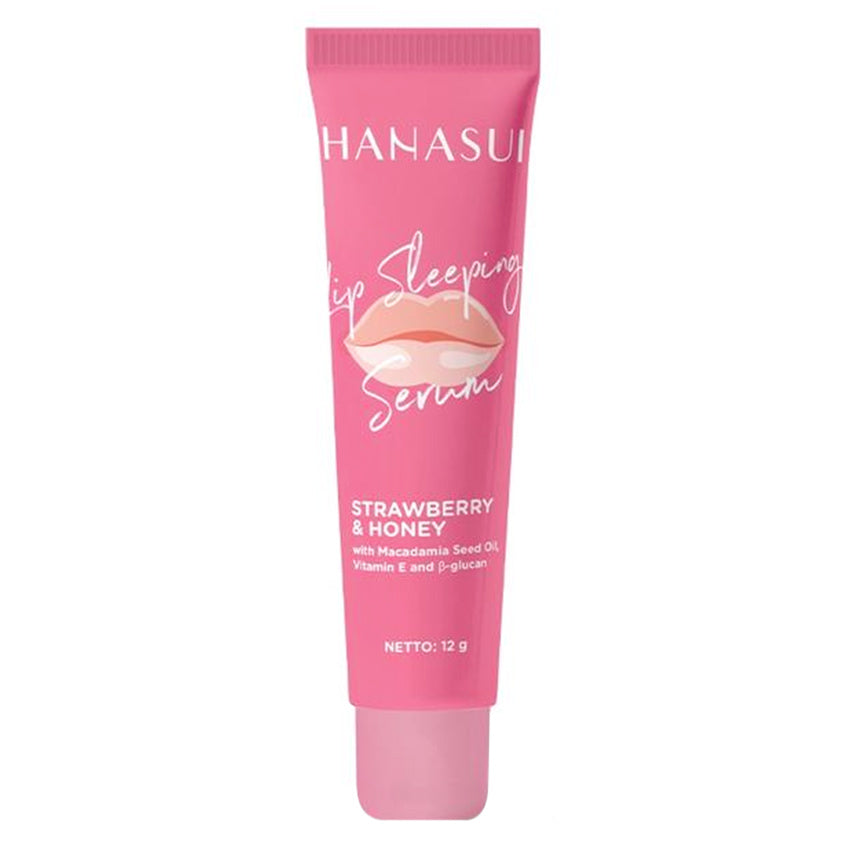 Hanasui Strawberry & Honey Lip Sleeping Serum untuk Melembabkan Bibir - 12 gr