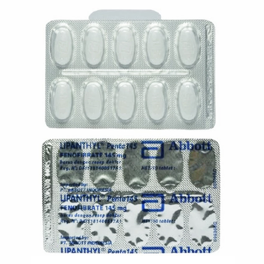 Gambar Lipanthyl Penta 145mg Obat Kolesterol - 10 Tablet Jenis Obat
