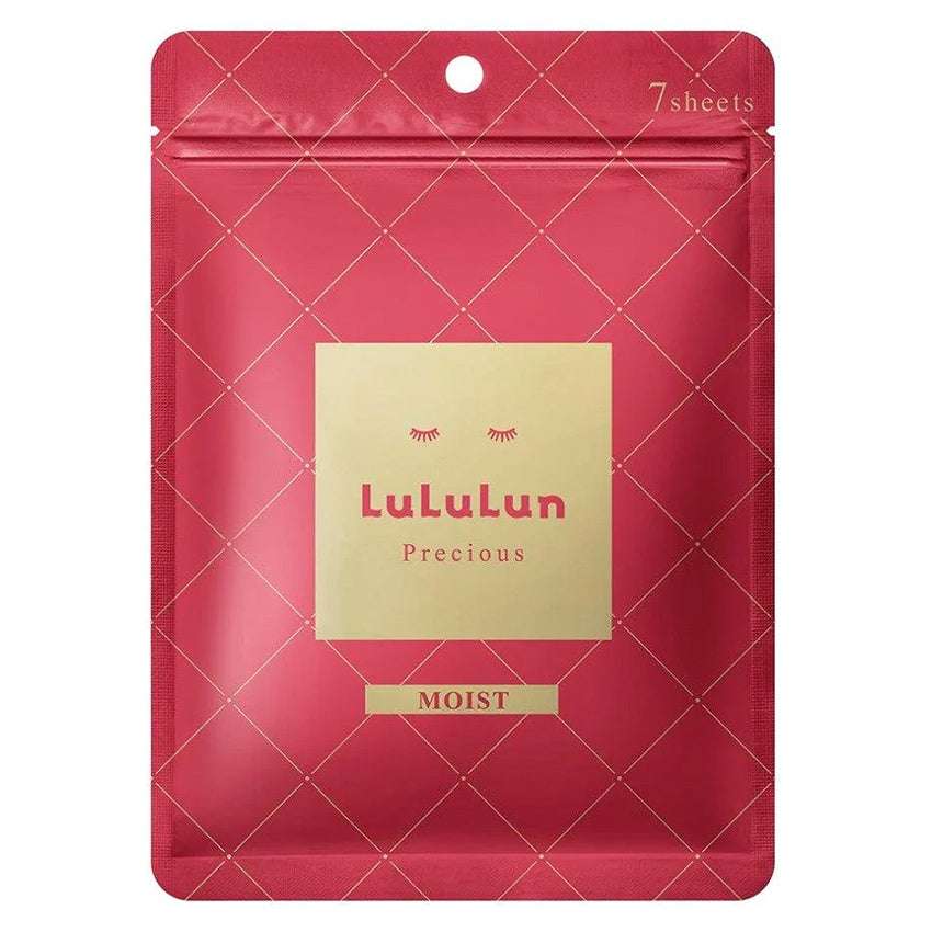 Gambar Lululun Precious Red Moist Sheet Mask - 7 Sheets Jenis Perawatan Wajah