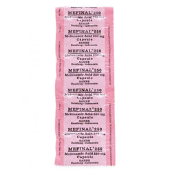 Gambar Mefinal Mefenamic Acid 250 mg Obat Pereda Nyeri - 10 Tablet Obat