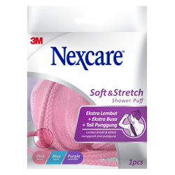 Gambar Nexcare Soft & Stretch Shower Puff Random Color - 1 Pcs Perawatan Tubuh