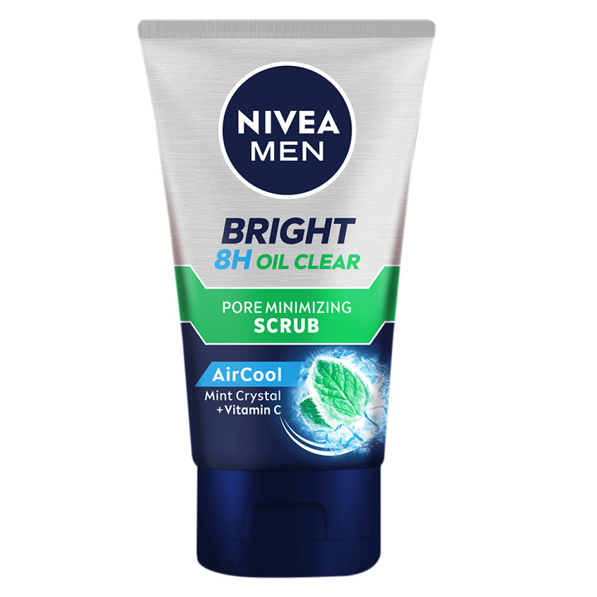 Nivea Men Bright Oil Clear Pore Minimizing Scrub - 100 mL