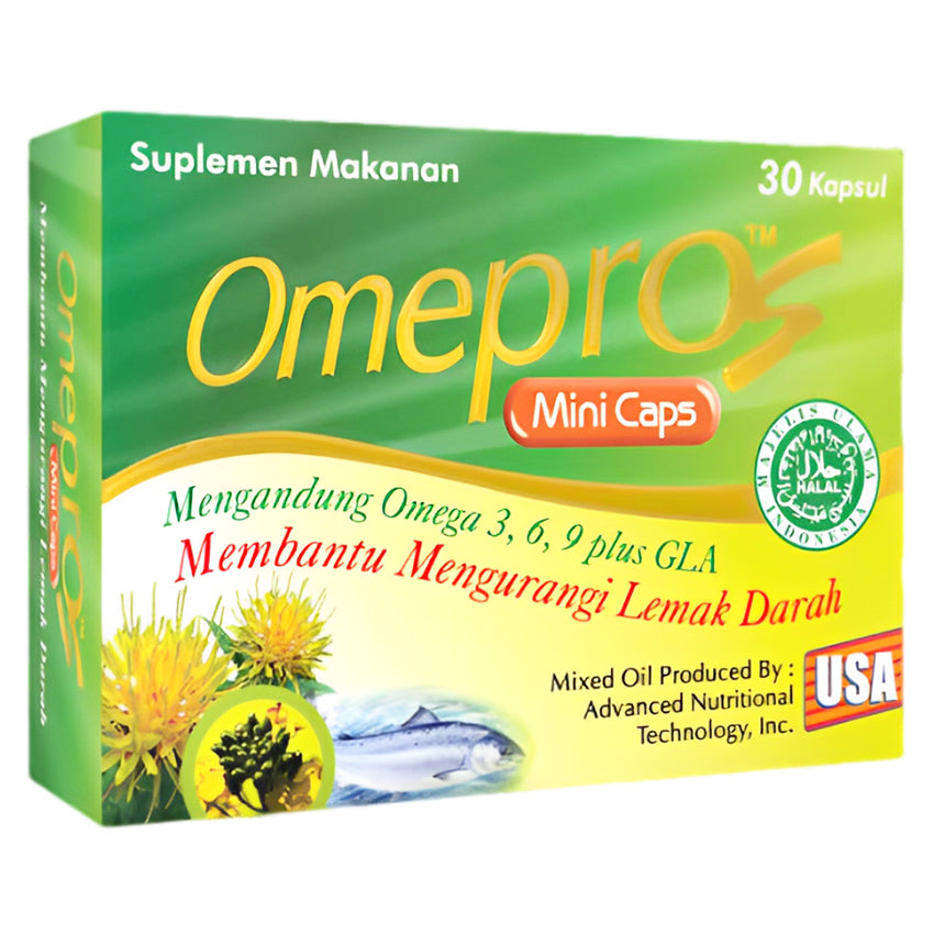 Omepros Mini Suplemen Kesehatan - 30 Kapsul