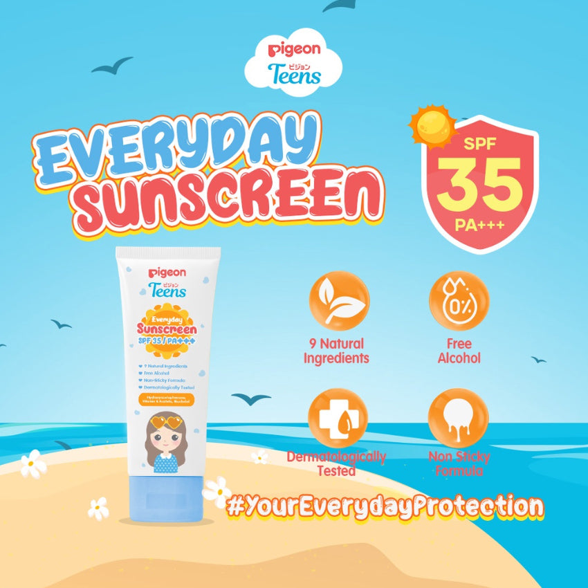 Gambar Pigeon Teens Everyday Sunscreen SPF 35 PA+++ - 30 mL Jenis Perawatan Wajah