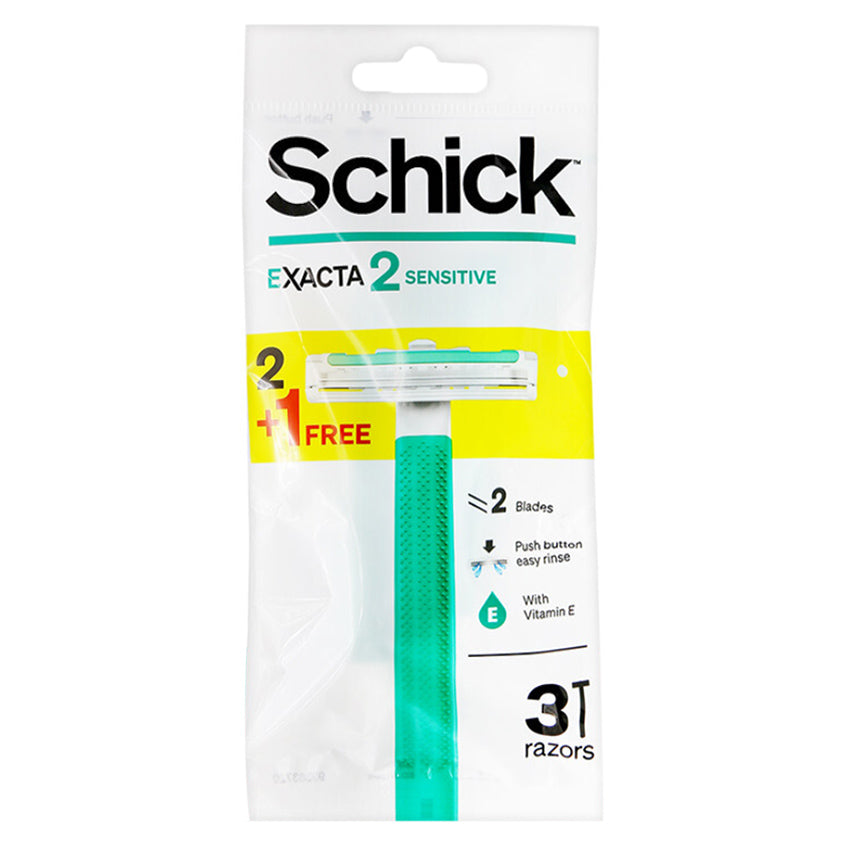 Gambar Schick Exacta 2 for Sensitive Skin - 3 Razors Jenis Peralatan Cukur