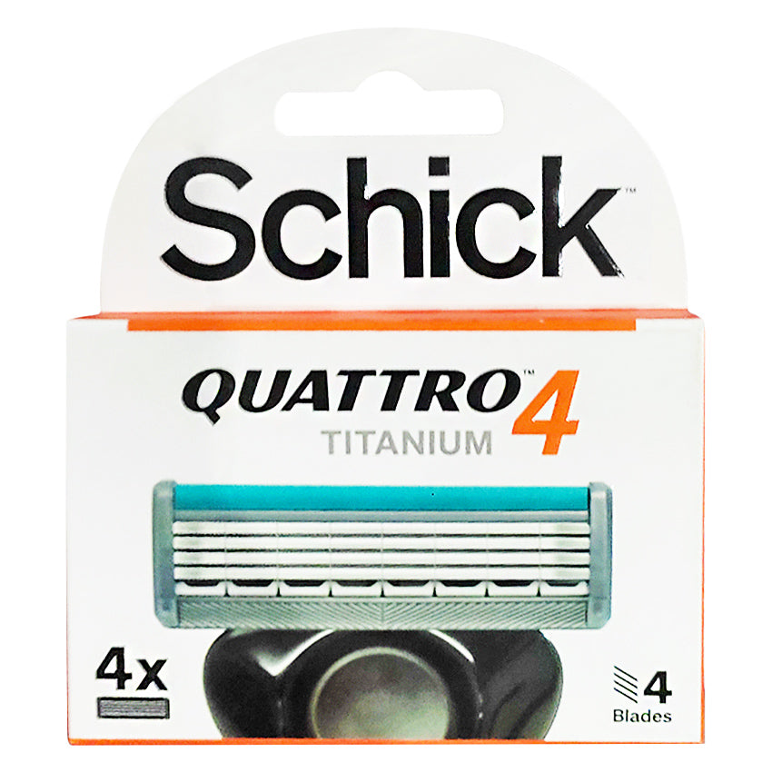 Gambar Schick Quattro Titanium Refill - 4 Cartridges Jenis Peralatan Cukur