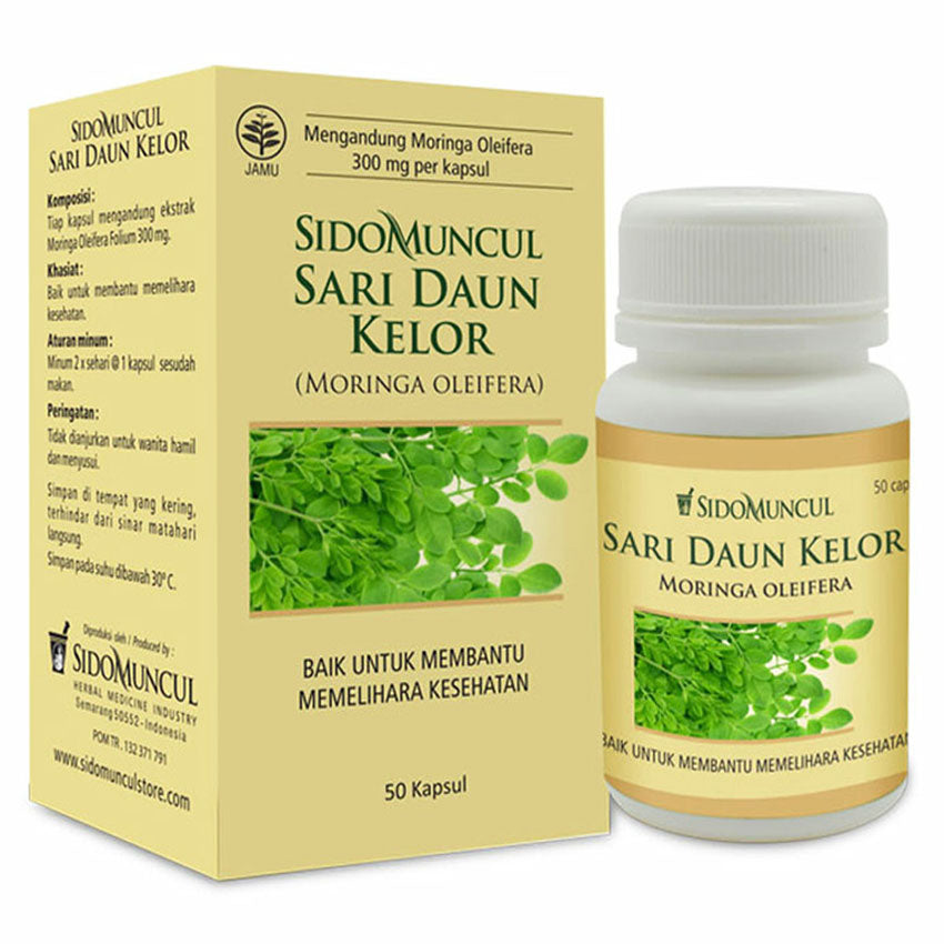 Sidomuncul Herbal Sari Daun Kelor - 50 Kapsul - BUY 1 GET 1 FREE