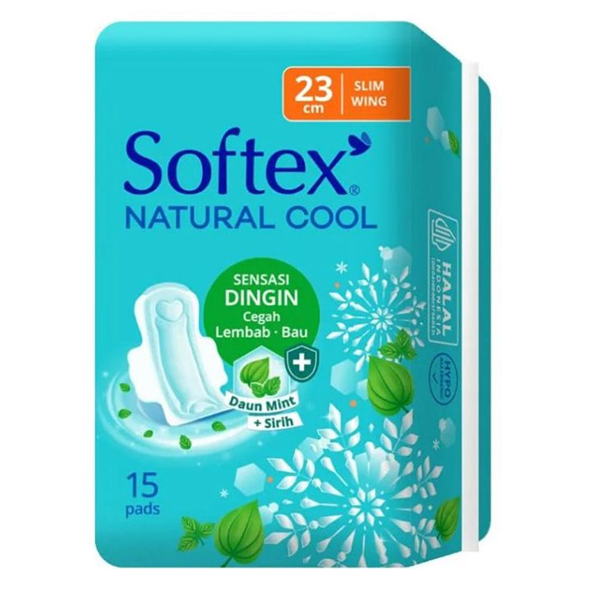 Gambar Softex Natural Cool Super Slim Wing 23 cm - 16 Pads Jenis Perawatan Ms V