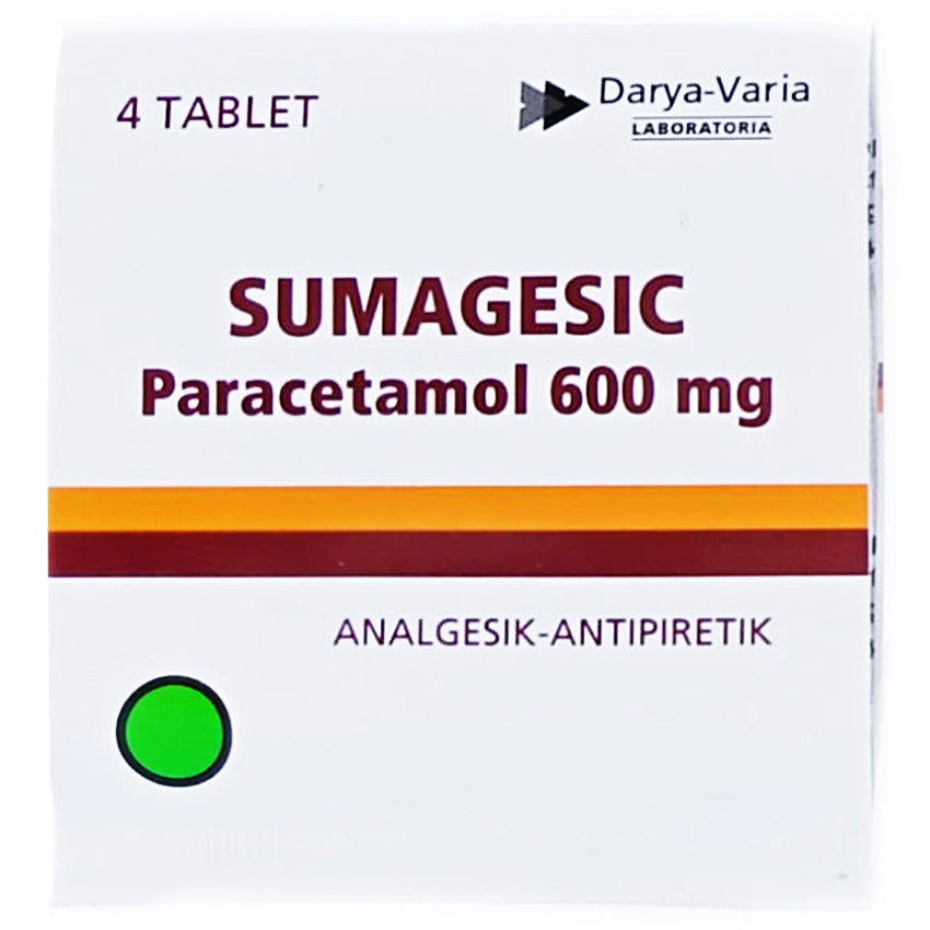 Gambar Sumagesic Paracetamol 600 mg - 4 Tablet Obat