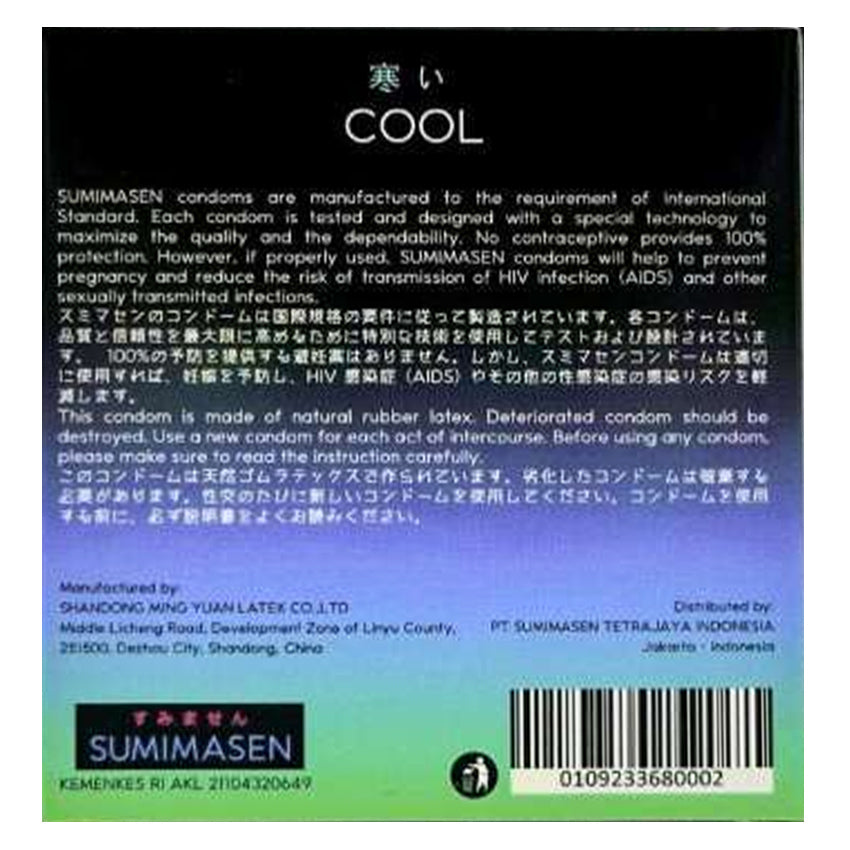 Sumimasen Kondom Cool - 3 Pcs