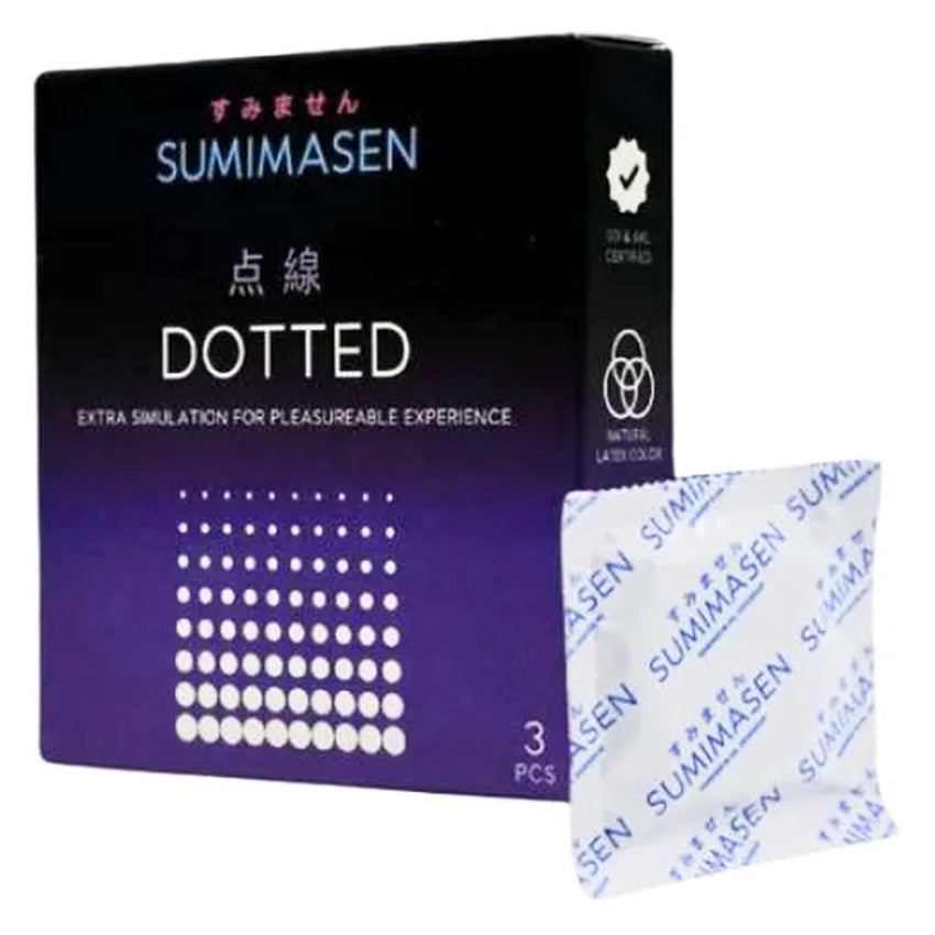 Sumimasen Kondom Dotted - 3 Pcs