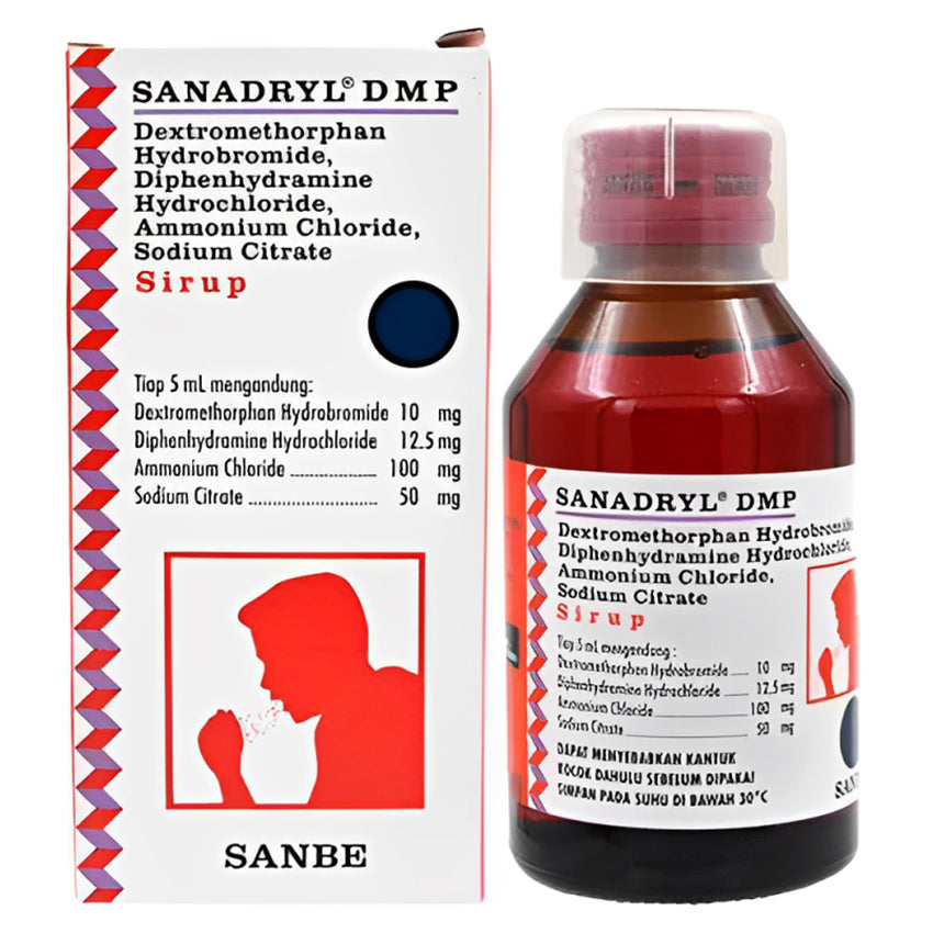 Sanadryl DMP Obat Batuk Kering - 120 mL