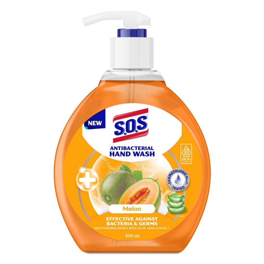 Gambar SOS Handsoap Melon Bottle Pump - 400 mL Jenis Perawatan Tangan