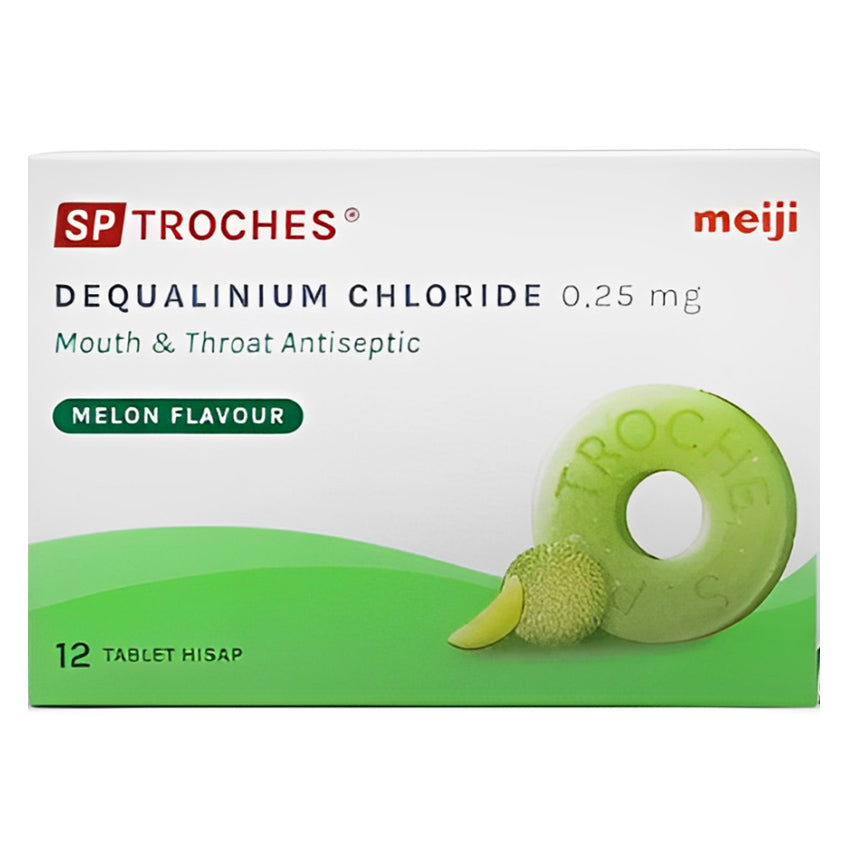 SP Troches Tablet Infeksi Mulut & Tenggorokan Rasa Melon - 12 Tablet