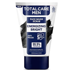 Gambar Total Care Men Face Wash Scrub Energizing Bright - 100 mL Perawatan Pria