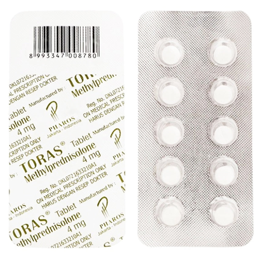 Toras 4 mg Obat Anti Peradangan - 10 Tablet