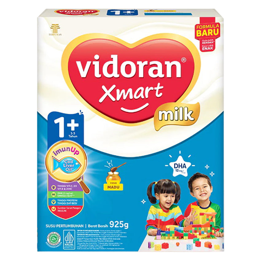 Vidoran Xmart 1+ Imun Up Susu Formula Rasa Madu - 925 gr