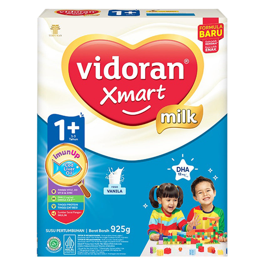 Vidoran Xmart 1+ Imun Up Susu Formula Rasa Vanilla - 925 gr
