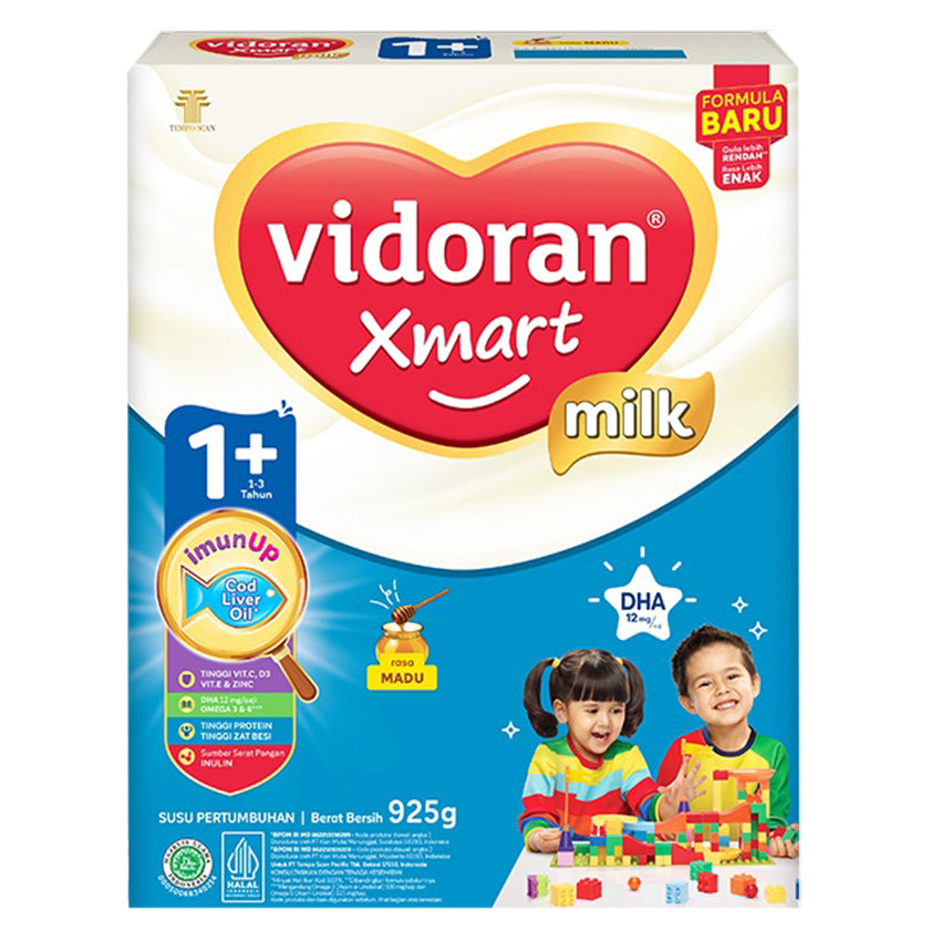 Vidoran Xmart 3+ Imun Up Susu Formula Rasa Madu - 925 gr