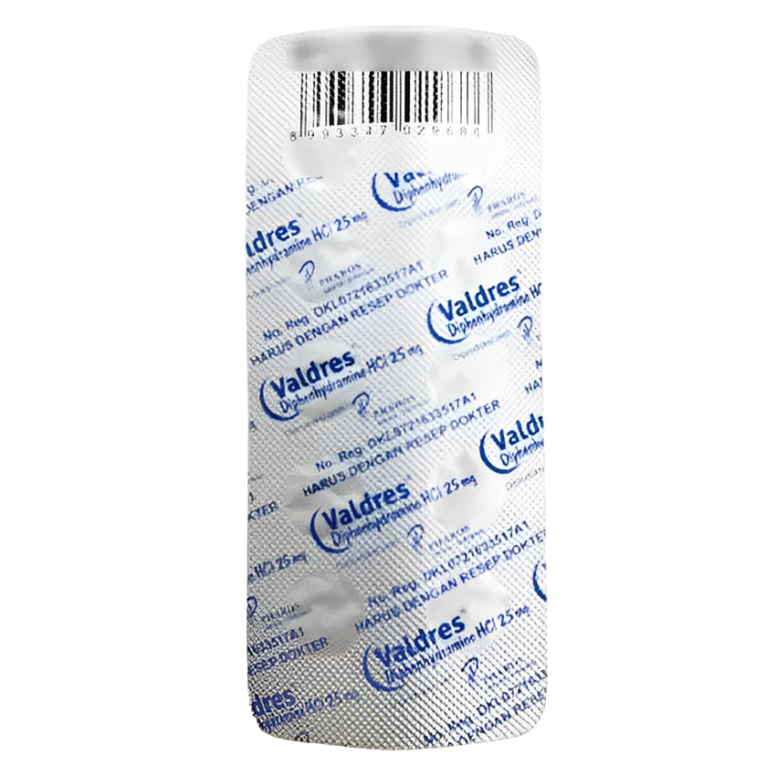 Valdres 25 mg Obat Alergi - 10 Tablet
