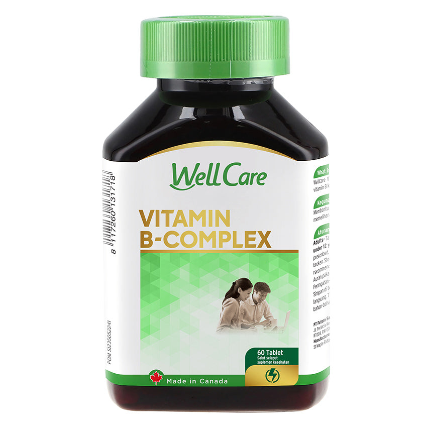 Gambar Wellcare Vitamin B-Complex Suplemen Kesehatan - 60 Tablets Jenis Suplemen Kesehatan