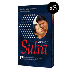 Gambar Sutra Kondom Gerigi - 12 Pcs (3 Box) Kondom