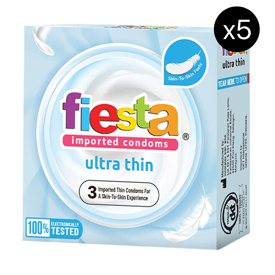 Gambar Fiesta Kondom Ultra Thin - 3 Pcs (5 Box) Kondom