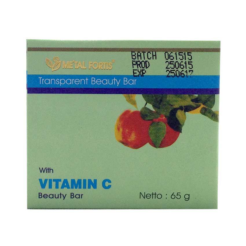 Gambar Metal Fortis Transparent Beauty Bar Vitamin C - 65 gr Jenis Perawatan Tubuh