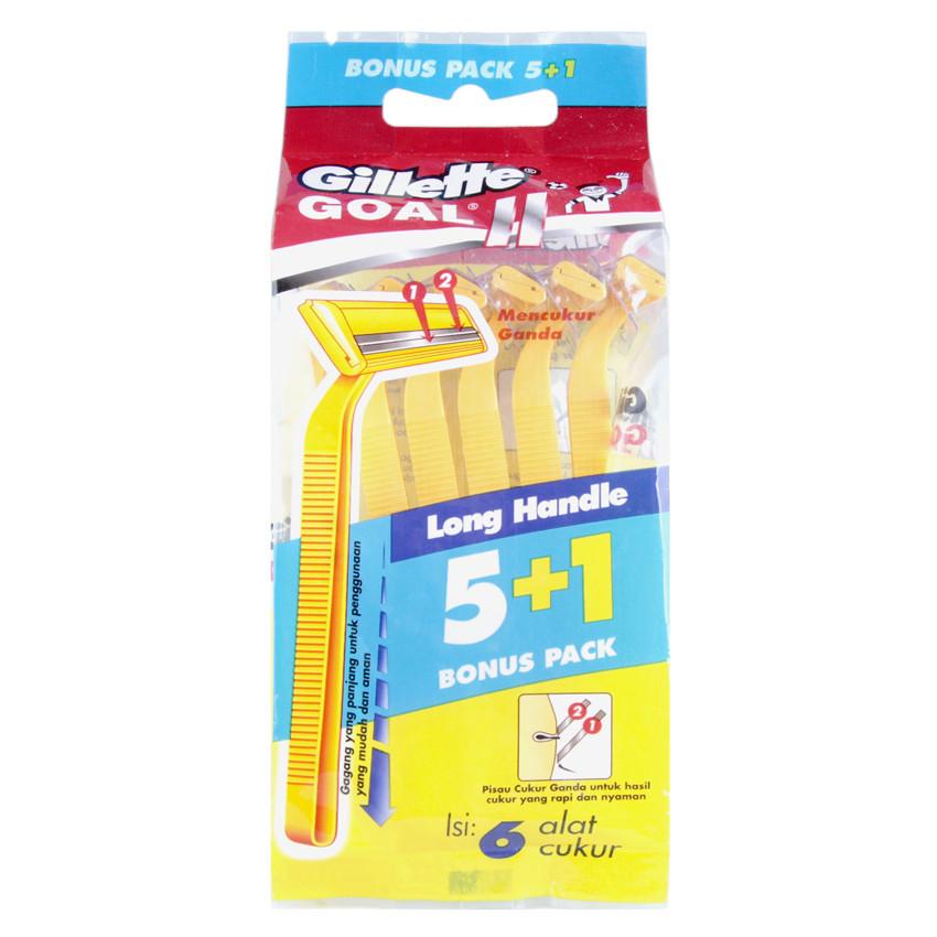Gambar Gillette Goal II - 6 Razors Jenis Peralatan Cukur