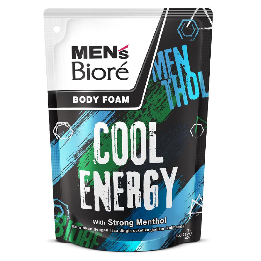 Gambar Men's Biore Cool Energy Body Foam Pouch - 450 ml Jenis Perawatan Pria