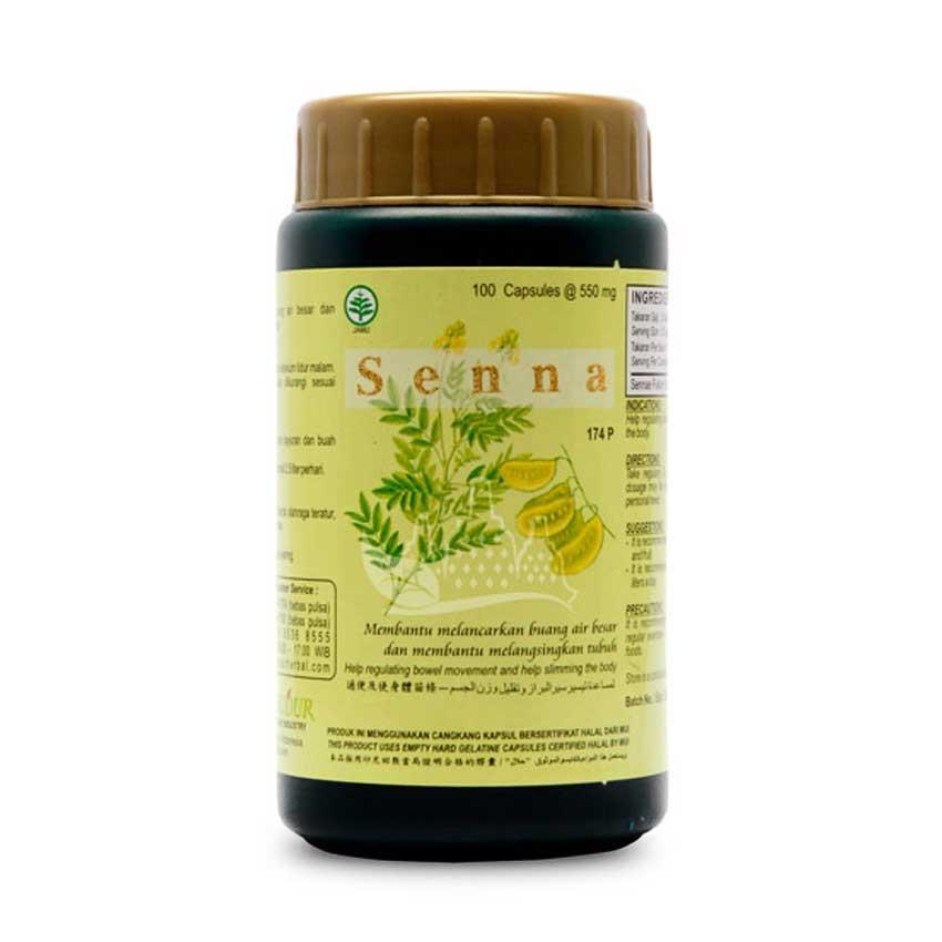 Gambar Senna - 100 Kapsul Jenis Obat Pelangsing