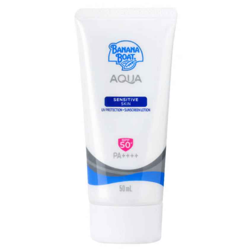 Gambar Banana Boat Simply Protect Aqua Sensitive Sunscreen Lotion SPF 50 PA? - 50mL Jenis Perawatan Wajah